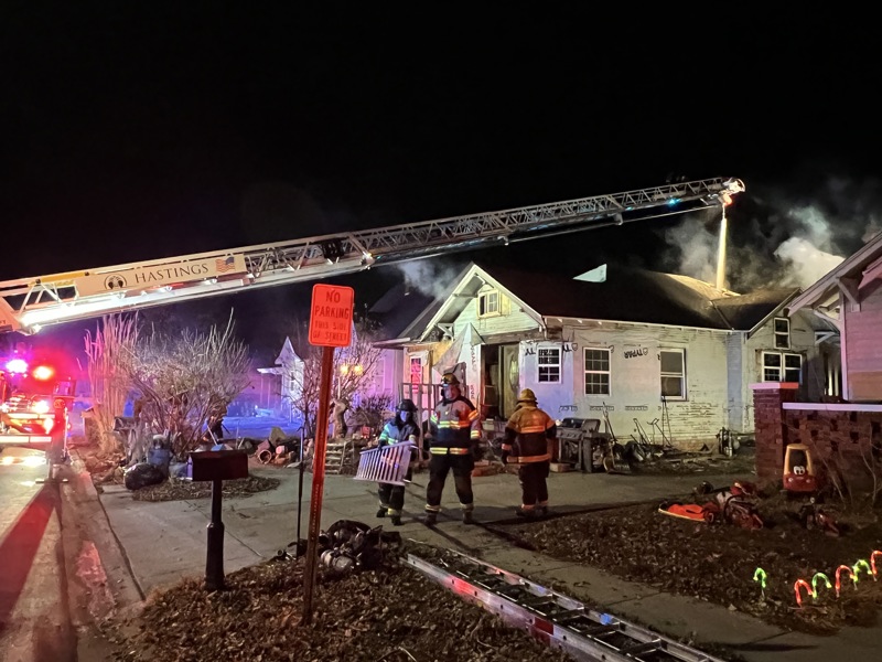 Hastings House Fire Thursday Night